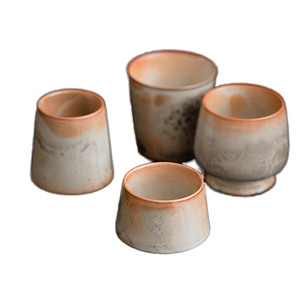 Taza maestra de cerámica al horno Shino, taza de té individual para el hogar, diseño craquelado natural para beber té, regalos de negocios, caja de regalo - Product Image 3