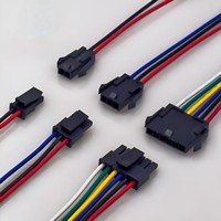 SM2.54 cepat 2.54mm Pitch Pria Wanita kabel konektor kawat Harness 2-10Pin untuk mobil Rgb lampu Led