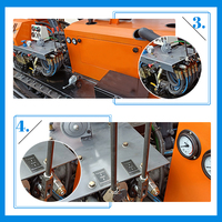 Plateforme de forage de puits profonds de 200 m, équipement de forage hydraulique pneumatique diesel à double usage