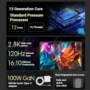 โน้ต<span class=keywords><strong>บุ๊ค</strong></span>ธุรกิจสำนักงาน GoPro รุ่นใหม่แกะกล่อง ปี 2024 แท้ 100% ซีพียู Core i5-13500 แรม 16GB ฮาร์ดดิสก์ 1TB หน้า<span class=keywords><strong>จอ</strong></span> IPS <span class=keywords><strong>14</strong></span> <span class=keywords><strong>นิ้ว</strong></span> ความละเอียด 2.8K - Product Image 3
