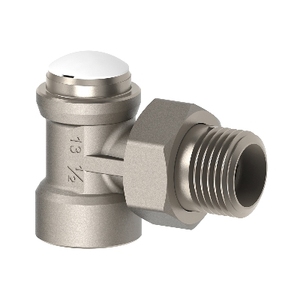 Valvola Angolare con Connessione Manuale in Ferro, Struttura di Arresto e Controllo per Radiatori Ghibli 1/2\" - Mezzo Gas - Product Image 1