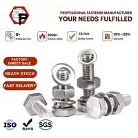 Baut Hexagonal Polos DIN931 DIN933 A2-70 A4-80 304 316 M3 M4 M5 M6 M8 M10 M12 M14 M16 M20 Baja Tahan Karat Kepala Hexagonal Eksternal