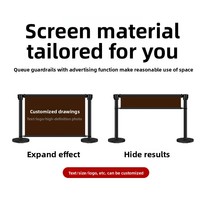 Barrière de sécurité rétractable pour événements sur site, 1,0 m, pour café, magasin, entrée, publicité, cloison, garde-corps léger et résistant à l'eau