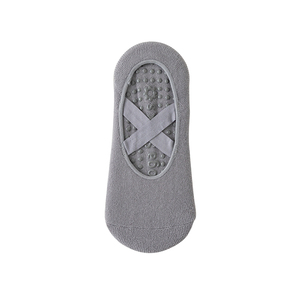 Calcetines de Yoga con Suela Gruesa y Correa de Color Puro, 100% Algodón Tejido, Transpirables, Antideslizantes, con Puño, Logotipo Personalizado Disponible, Venta al Por Mayor - Product Image 5