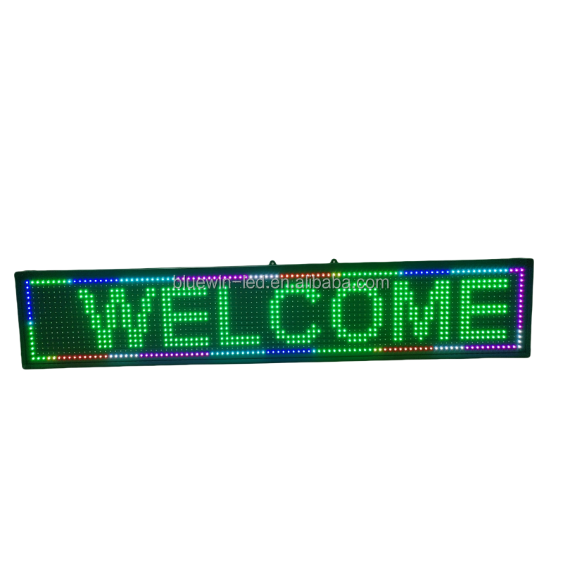 Наружный RGB P10 светодиодный знак сообщения Программируемый прокручиваемый текстовый знак для бизнес-магазина