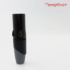 Connecteur de câble audio XLR 3 broches mâle avec boîtier en alliage de zinc et broches plaquées cuivre/argent, coque noire - Product Image 1