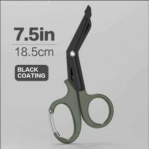 Emergência médica primeiros socorros gaze tesoura aço inoxidável DIY grau ponta afiada e borda lisa para alfaiataria - Product Image 6
