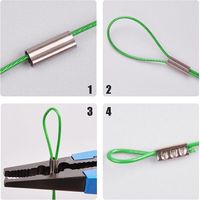 Usine en gros Stock Double baril pêche manchons à sertir cuivre Tube connecteur outil étanche métal taille 0.8-2.6mm pour la carpe