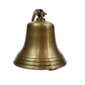 Campana colgante de pared hecha a mano personalizada, decoración de latón macizo de calidad sostenible, campana de barco náutico - Product Image 3