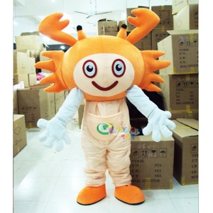 गर्म बिक्री वयस्क क्रैब लड़की शुभंकर पोशाक पोशाक यूनिसेक्स पशु कार्टून परिधान कॉस्प्ले कार्ब पार्टी के लिए चलने के सूट - Product Image 2