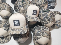 Casquettes Snapback personnalisables bicolores motif camouflage canard, imperméables, 5 panneaux, pour le golf, avec support de tee et logo personnalisé, Gorras