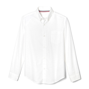 Chemise pour homme, décontractée, business, coton et polyester, design simple avec col boutonné, manches longues - Product Image 1