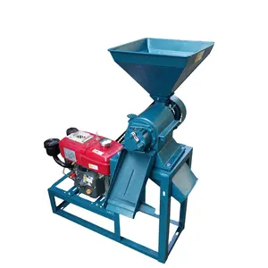 Diesel engine mini rice mill machine rice whitening machine