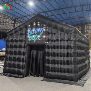 Portable grande tente de fête <span class=keywords><strong>maison</strong></span> noir lumière LED Disco Bar gonflable Cube tente gonflable discothèque - Product Image 1