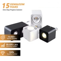 Éclairage intérieur 5W 10W 20W 30W Plafonnier encastré noir blanc à tête simple ou double LED
