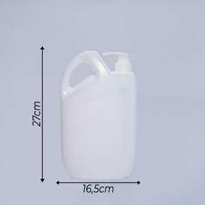 Bouteille de détergent liquide en plastique HDPE vide de 2000 ml en gros, bouteille de lavage des mains de 2 l avec pompe - Product Image 2