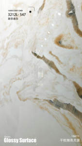 Nouvelle Arrivée Carrelage en Pierre Frittée Polie de Luxe 1600x3200mm Blanc avec Veines Dorées, Assortiment 3 Côtés, Antidérapant et Résistant aux Acides pour Sol - Product Image 4