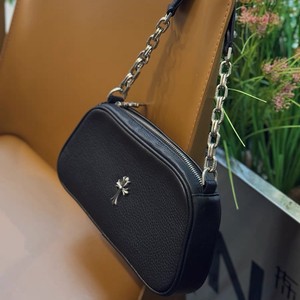 Kobidou Cross <b>Camera</b> <b>Bag</b> Black Horizontal Square Zipper Closure Chain Shoulder <b>Bag</b> Women's Fashionable Small Handbag - Product Image 5