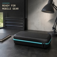 Étui de transport rigide multi-tailles avec fermeture éclair et sangles élastiques pour accessoires électroniques et équipement portable