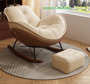 Mecedora de metal ajustable para el hogar, muebles modernos de estilo europeo con panel de <span class=keywords><strong>madera</strong></span> para comedor y dormitorio - Product Image 5