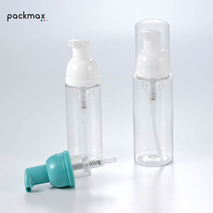 50ml <b>Empty</b> Clear <b>Plastic</b> Foam Soap <b>Bottle</b> – Foam pump style for hand sanitizer, shampoo or dishwashing liquid - Product Image 1