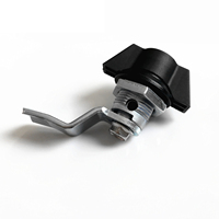 Serrure à came électronique réglable MS748 à quart de tour avec finition zinguée, 2 clés, entraxe 60 mm pour armoires