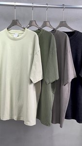 T-shirt pour homme en coton 100% de haute qualité, vintage, délavé à l'acide, avec logo imprimé personnalisé, col rond, t-shirt uni, t-shirt oversize pour homme - Product Image 3