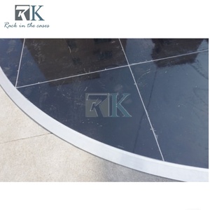 Modern High Gloss Black Round Dance Floor for Wedding Fashion <b>Show</b> and Full Range of Event Use - Product Image 3