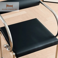 Microfibre de conception populaire avec chaise de restaurant en éponge à haute densité meubles de salle à manger à cadre en acier inoxydable chaises de salle à manger
