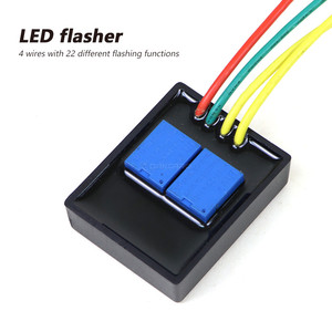 DANCARO, intermitente de luz LED para motocicleta, intermitente de 22 funciones, luces de giro universales, sistema eléctrico para motocicleta - Product Image 6