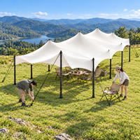 Tente de camping extérieure, auvent bédouin, couverture en PVC monocouche pour pique-niques en famille, rassemblements de groupe, grands événements, salons professionnels