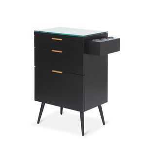 Estación de Trabajo de Peluquería Moderna de Alta Gama, Personalizada, Duradera, de MDF, con Espejo, Almacenamiento Inteligente por Zonas, Fácil de Mover, para Salones Comerciales - Product Image 2