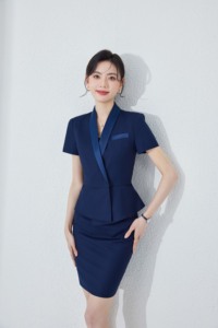 Traje <span class=keywords><strong>de</strong></span> Verano <span class=keywords><strong>de</strong></span> Manga Corta para Mujer, Uniforme Profesional para <span class=keywords><strong>Recepcionista</strong></span> <span class=keywords><strong>de</strong></span> Hotel, Gerente <span class=keywords><strong>de</strong></span> Oficina, Ropa <span class=keywords><strong>de</strong></span> Trabajo - Product Image 6