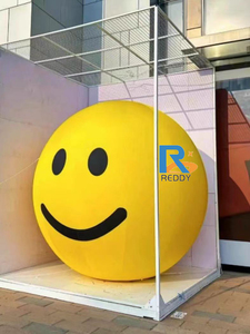 Décoration de sphère souriante gonflable pour événements en plein air, <span class=keywords><strong>ballon</strong></span> volant, <span class=keywords><strong>ballon</strong></span> visage souriant - Product Image 2