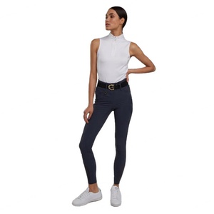 กางเกงขี่ม้าทรงสลิมฟิตเอวสูงผ้าเนื้อดีสำหรับผู้หญิง - Product Image 5