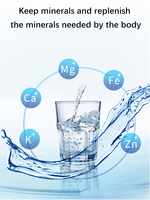 Sistem Pemurni Air Reverse Osmosis 6 Tahap Alkaline 75 Gpd dengan UV dan Tangki Penyimpanan untuk Rumah Tangga