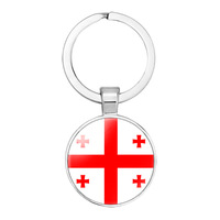 Llaveros personalizados con banderas nacionales de varios países asiáticos, decoración personalizada, llaveros, llavero de Palestina