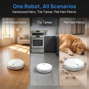 Robot Vacuum Cleaner <b>Mop</b> 1000PA Suction Automatic Dirt Disposal Eco-Friendly Edge Cleaning Home Cleaning - Product Image 3