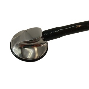 Stéthoscope en acier inoxydable Kt-150, tête argentée simple face, dispositif médical noir pour usage clinique - Product Image 4