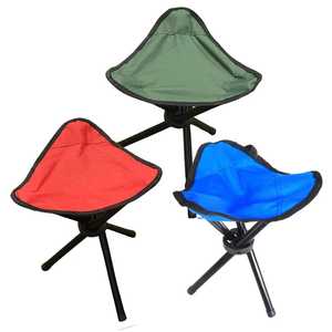 بالجملة مصنعين في الهواء الطلق مخصص مخيم طوي صغير الثقيلة المحمولة التخييم كرسي <span class=keywords><strong>3</strong></span> أرجل مثلث - Product Image 1