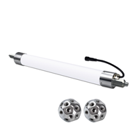 Barre LED linéaire RGB/RGBW 360 degrés 1m 24V 40mm 24pcs UCS512, Tube LED tunnel lumineux UCS512, Tube LED DMX, Barre LED DJ, Éclairage de scène