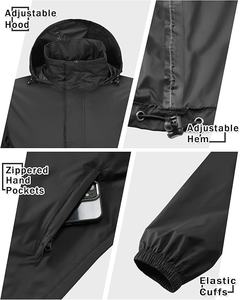 Giacca antipioggia impermeabile leggera da uomo con piumino in stile piumino da esterno per escursioni a Golf da viaggio - Product Image 3