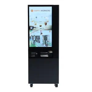 JQ-002-A Commercial Freshly Grinding Tea And Coffee Vending Machine Fully Automatic For Public Place
