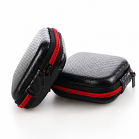 Étui de rangement pour écouteurs intra-auriculaires, léger, résistant aux chocs, fermeture éclair sécurisée, organisateur pour accessoires