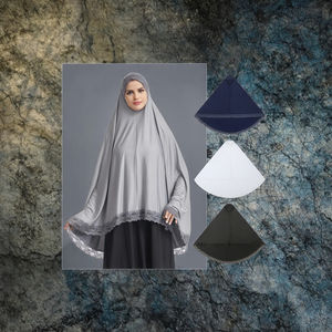 High Quality Traditional Muslim Prayer <b>Dress</b> for Kids <b>2</b>-<b>Piece</b> Khimar for Jilbab Abaya Set Modest Lace Girls' Clothing Made - Product Image 3