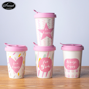 Tasses en céramique à os fin personnalisées impression personnalisée <span class=keywords><strong>famille</strong></span> tasses en porcelaine café en céramique rose fille tasse 11oz cadeau présent - Product Image 3