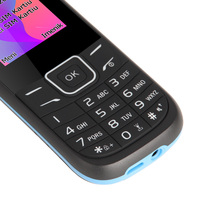 Téléphone mobile UNIWA E1200C débloqué 2G GSM Quad Band avec radio FM, écran LED, double carte SIM, écran 1,77 pouce, clavier à touches