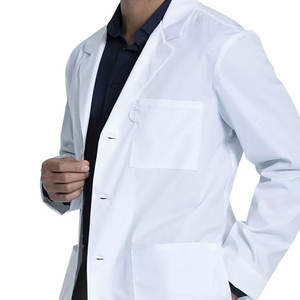 Blouse de laboratoire médical professionnelle pleine longueur à 4 boutons à manches longues de 37 "pour hommes dans un style unique et de la meilleure qualité - Product Image 6