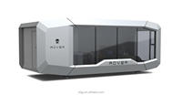 Casa Capsula Spaziale Intelligente Innovativa 20FT/40FT, Mini Casa Mobile Portatile Completamente Attrezzata, Ufficio Rapido e Camera da Letto