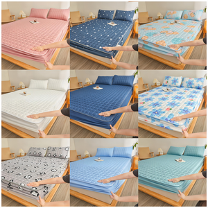 Hot Koop Hypoallergeen Elastisch Hoeslaken Queen King Groothandel Bed Bug Polyester Gewatteerde Waterdichte Matrasbeschermer - Product Image 6